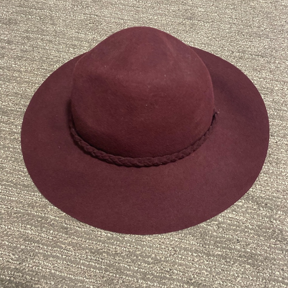 Burgundy Fall Floppy Hat